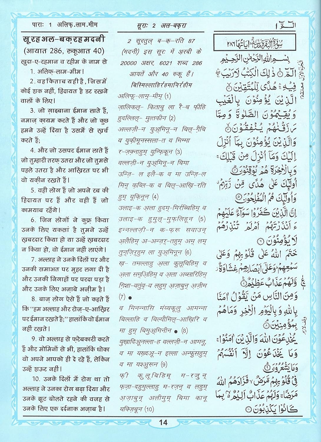 Quran Shareef Hindi roman By - Muhammad Farookh Khan