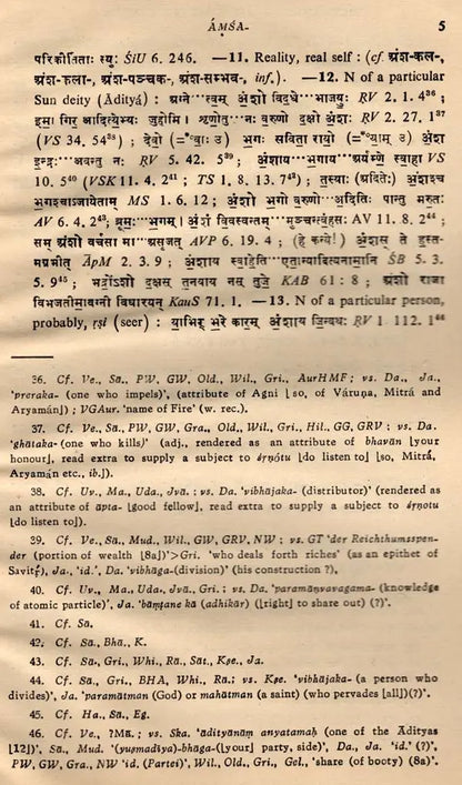 A Comparative and Critical Dictionary of Vedic Interpretation (A Specimen) (An Old and Rare Book)