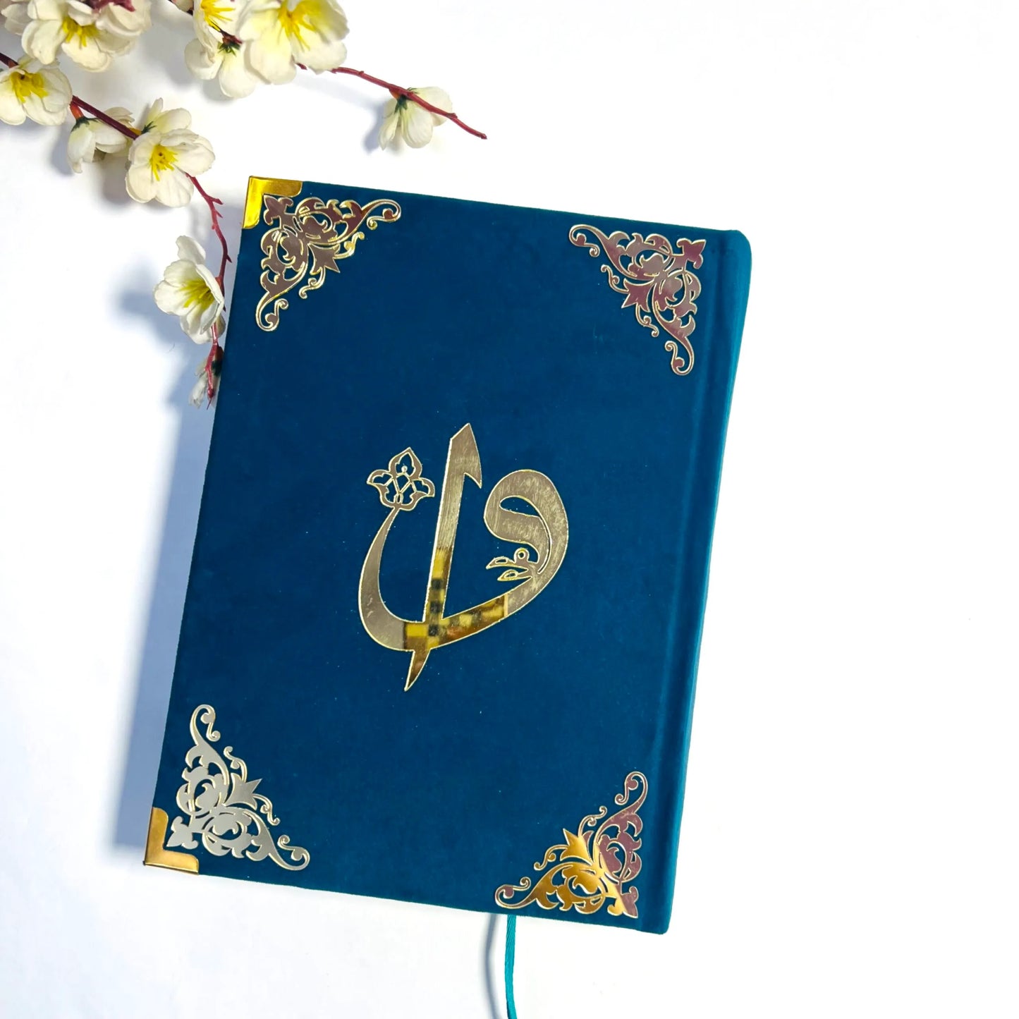 Personalised Qur’an-Al-Karim Velevt Cover with Acrylic Design| 13 Line Qur’an Colour Coded with Tajweed Rules Arabic