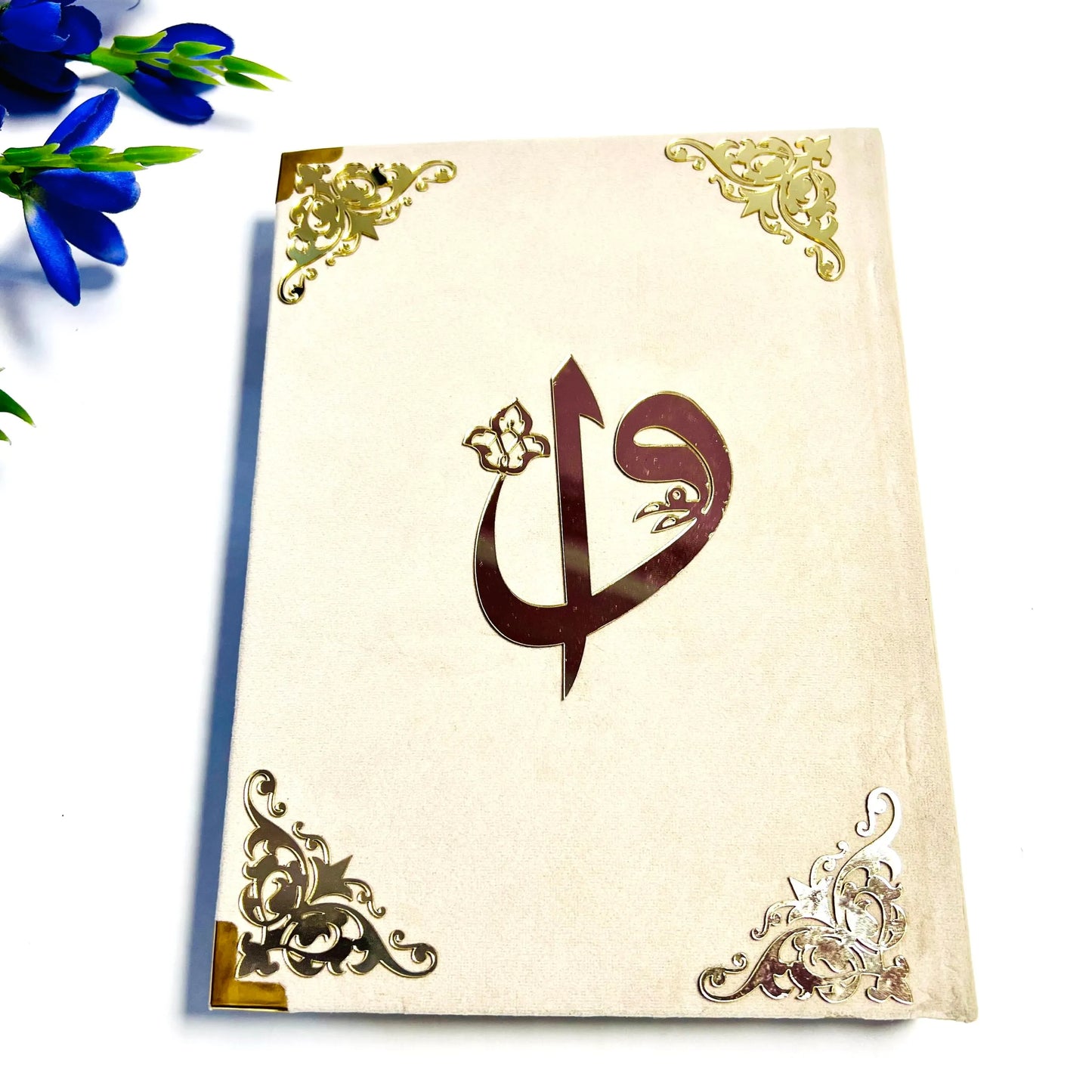 Personalised Qur’an-Al-Karim Velevt Cover with Acrylic Design| 13 Line Qur’an Colour Coded with Tajweed Rules Arabic