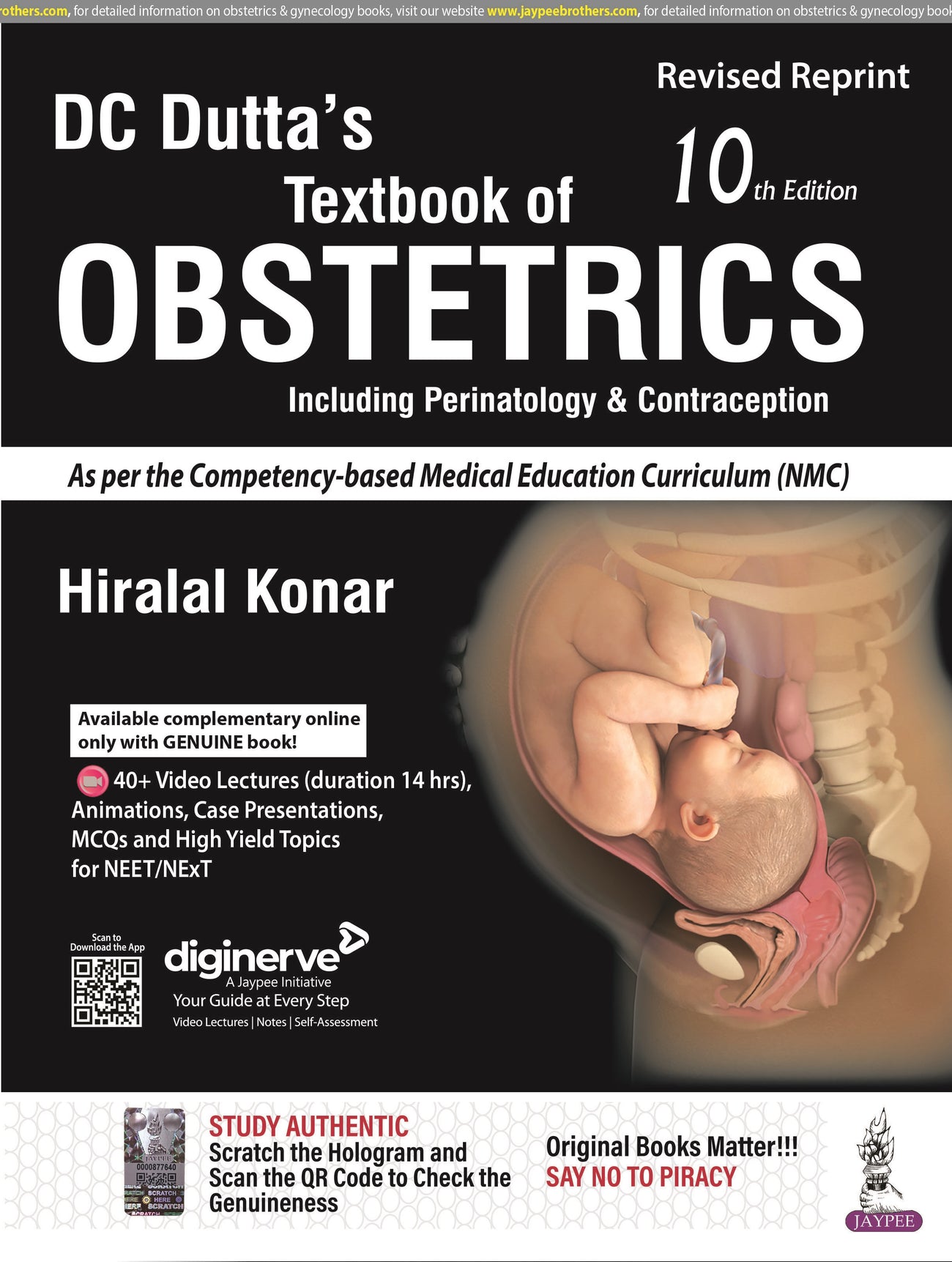 DC Dutta’s Textbook Of Obstetrics (Including Perinatology & Contraception) 10th Edition