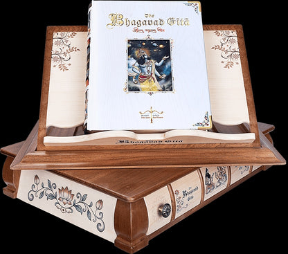 The Bhagavad Gita (With Wooden Box and Stand)