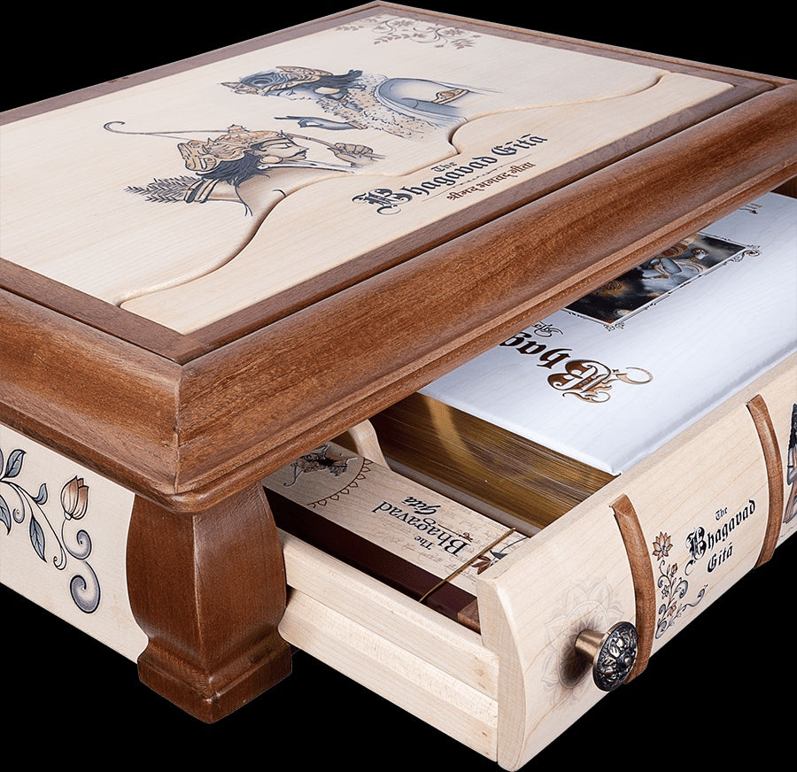 The Bhagavad Gita (With Wooden Box and Stand)