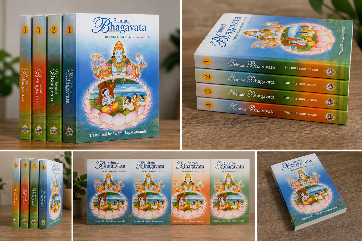 Srimad Bhagavata: The Holy Book of God (Set of 4 Volumes)
