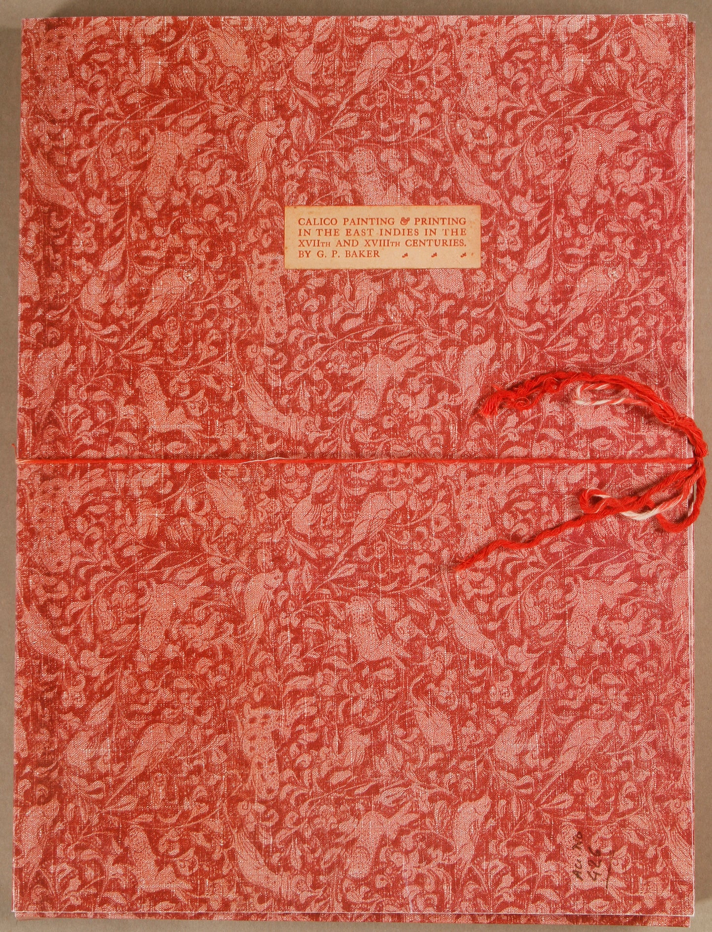 Calico Painting & Printing In The East Indies In The 17th & 18th Centuries