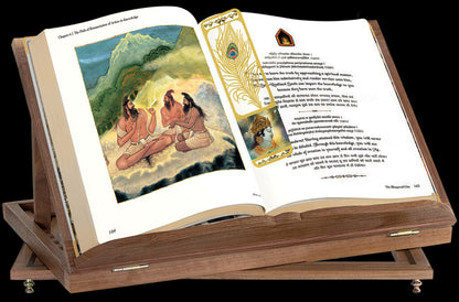 The Bhagavad Gita Book With Reading Stand by Vedic Cosmos