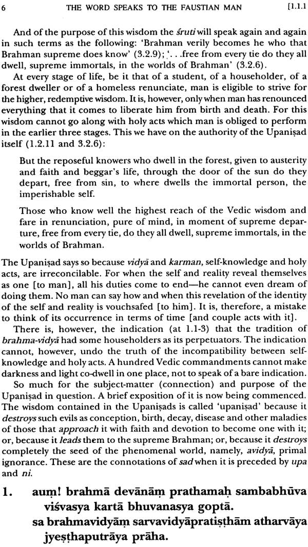 The Word Speaks to the Faustian Man (Set of 6 Vols) By Som Raj Gupta : A Translation and Interpretation of the Prasthanatrayi and Sankara's Bhasya for the Participation of Contemporary Man (Wisdom of Sankara series)