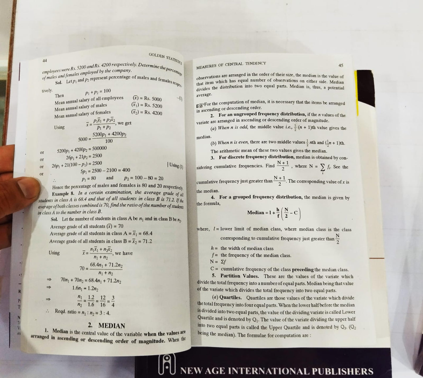 Golden Maths Series – Set of 3 Books by N.P. Bali: Statistics, Real Analysis & Solid Geometry