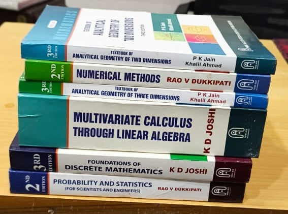 Higher Studies Mathematics 6‑Book Combo Set – New Age Publications: Calculus, Probability, Discrete Math, 2D & 3D Geometry, Numerical Methods