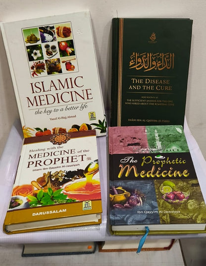 Islamic & Prophetic Medicine Healing 4 Book Hardcover Set Natural Cure