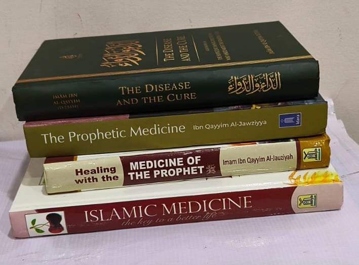 Islamic & Prophetic Medicine Healing 4 Book Hardcover Set Natural Cure