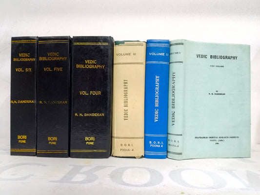 Vedic Bibliography- An Old and Rare Book (Set of 6 Volumes)