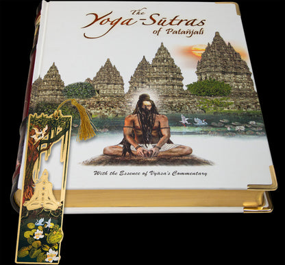 The Yoga-Sutras of Patanjali book With Reading Stand by Vedic Cosmos