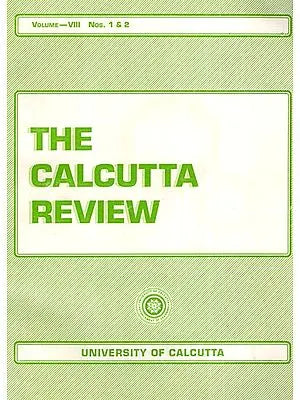 The Calcutta Review (Volume- VIII Nos. 1 and 2)