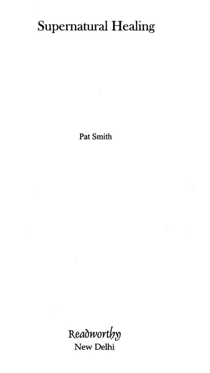 Supernatural Healing