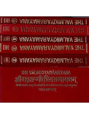 श्रीमद्वाल्मीकीयरामायणम्- The Valmikiya Ramayana in Set of 6 Volumes (An Old and Rare Book)