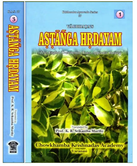 Vagbhata's Astanga Hrdayam:  Volumes 1 & 3 By K. R. SRIKANTHA MURTHY