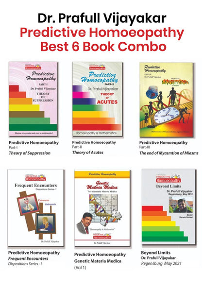 Dr. Prafull Vijayakar Predictive Homoeopathy 6-Books Combo (English)