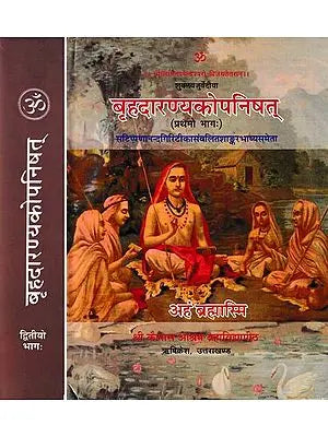 बृहदारण्यकोपनिषत्: Brihadaranyaka Upanishad with Commentaries by Shankaracharya and Anandagiri (Set of 2 Volumes)