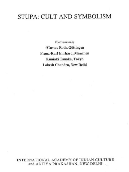 Stupa: Cult and Symbolism