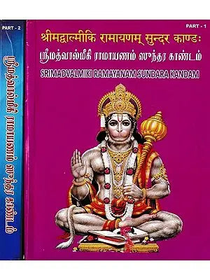 श्रीमद्वाल्मीकि रामायणम् सुन्दर काण्ड (ஸ்ரீமத்வால்மீகி ராமாயணம் ஸுந்தர காண்டம்): Srimadvalmiki Ramayanam Sundara Kandam (Set of 2 Volumes)