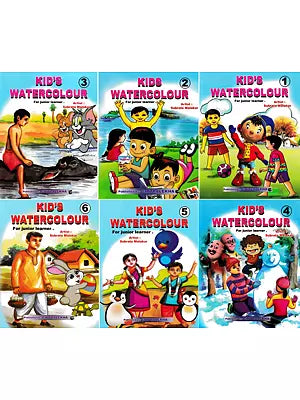Kid's Watercolour for Junior Learner. (Set of 6 Volumes)