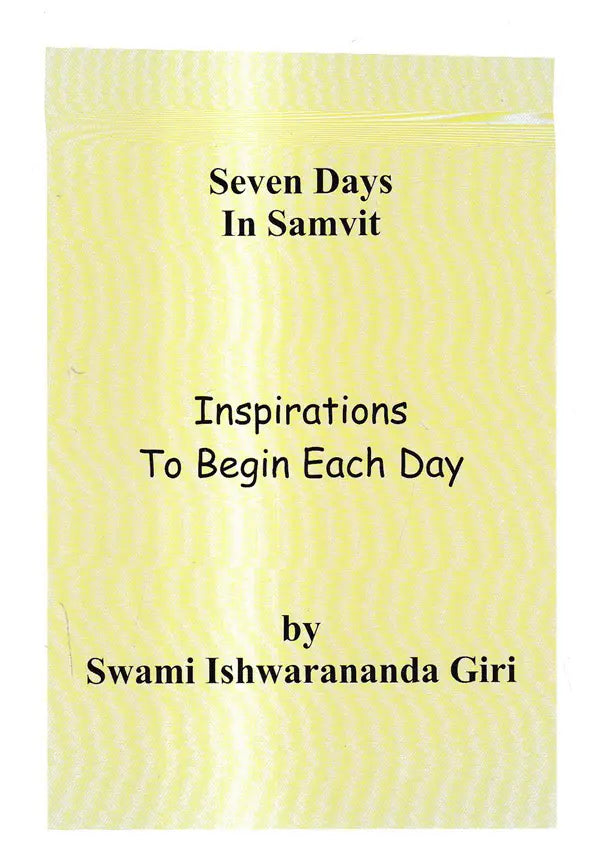 सप्ताह संवित्: Seven Days in Samvit