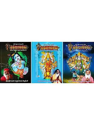 శ్రీమద్భాగవతము: Srimad Bhagavatam in Telugu (Set of 3 Volumes)