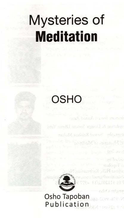 Mysteries of Meditation