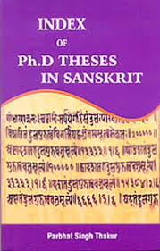 Index of Ph.D theses in Sanskrit