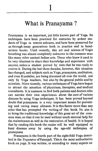 Yogic Pranayama (Breathing For Long Life and Good Health)