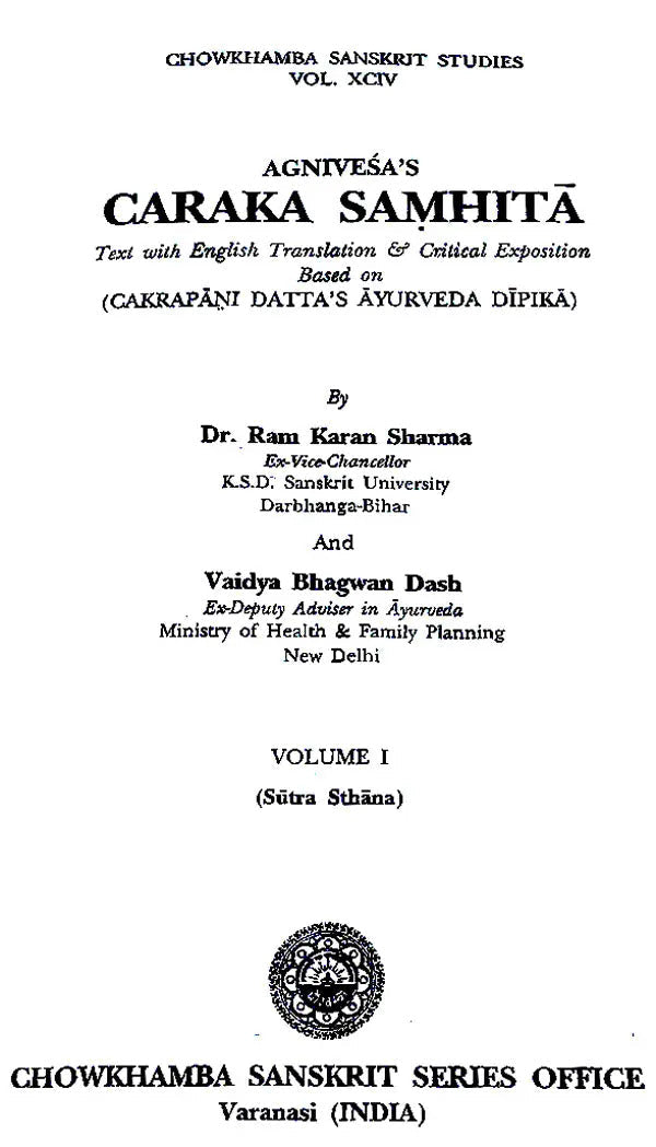 Caraka Samhita (7 Volume Set)