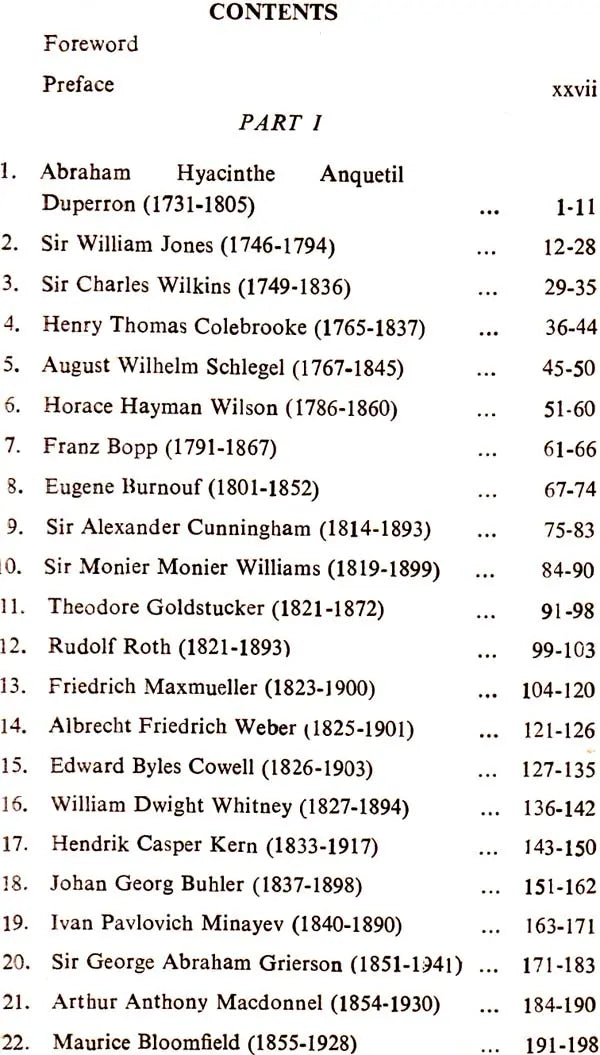 Indology and Its Eminent Western Savants