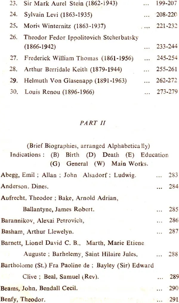 Indology and Its Eminent Western Savants