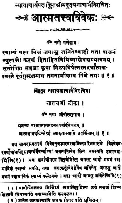 Atma Tattva Viveka आत्मतत्त्वविवेक By श्री उदयनाचार्य Shri Udayana Acharya
