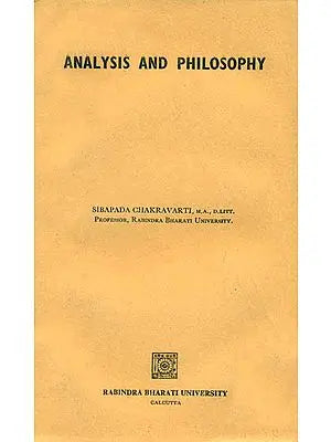 Analysis and Philosophy (An Old and Rare Book)