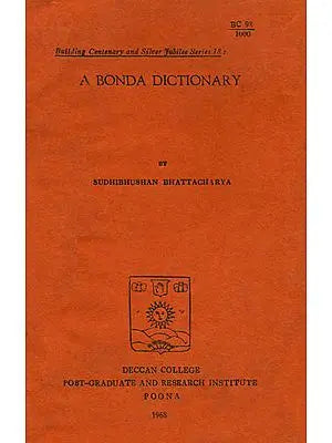 A Bonda Dictionary (An Old and Rare Book)