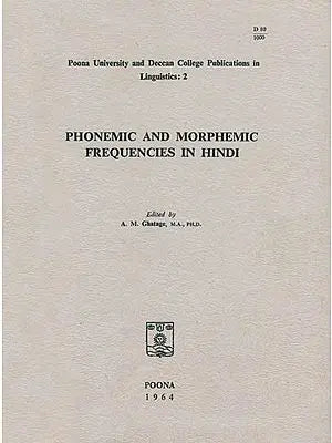 Phonemic and Morphemic Frequencies in Hindi (An Old and Rare Book)