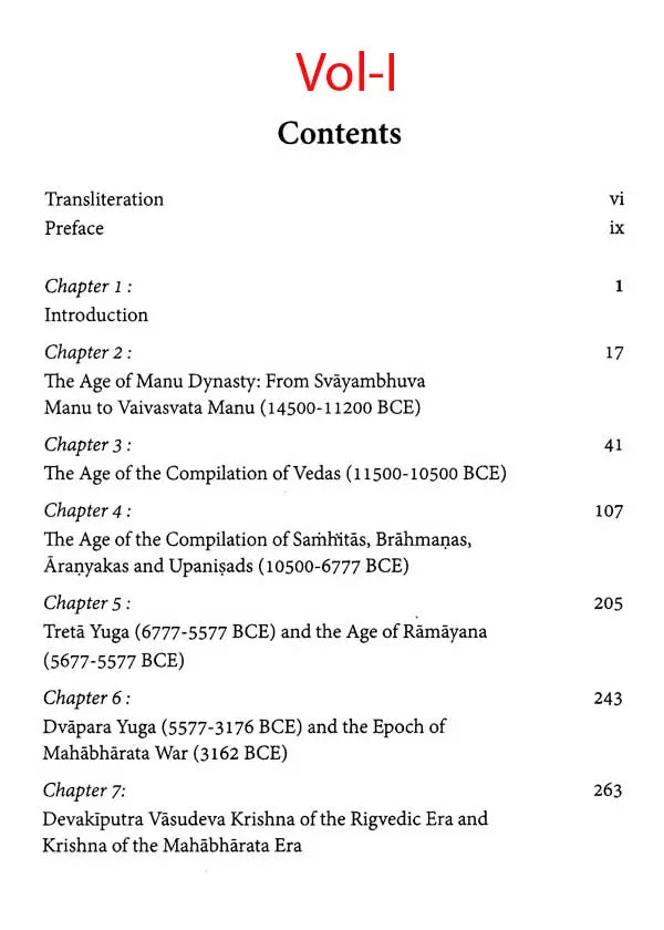 The Chronology of India- From Manu to Mahabharata (Set of 3 Books in 2 Volumes)