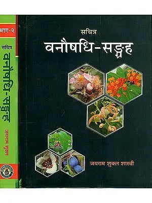 वनौषधि सङ्ग्रह: Collection of Forest Herbs with Colored Photographs (Set of 2 Volumes)