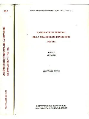 Jugements du Tribunal de la Chaudrie de Pondichéry 1766-1817 (Set of 2 Volumes)