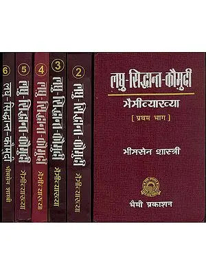 लघु सिद्धान्त कौमुदी: Laghu Siddhanta Kaumudi - Bhaimi Vyakhya (Set of 6 Volumes)