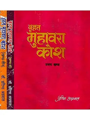 वृहत् मुहावरा कोश: Dictionary of Brihat Idiom -  An Old and Rare Book (Set of 3 Volumes)