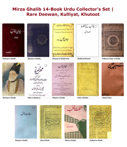Mirza Ghalib – Urdu Book Set | 14 Timeless Classics