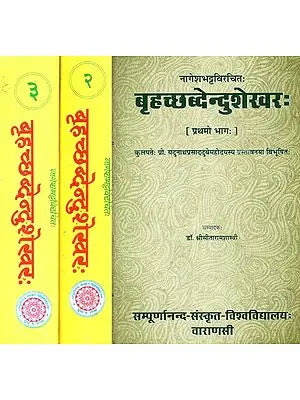 बृहच्छब्देन्दुशेखरः - Brhat- Sabdendusekharah- Set of Three Volumes