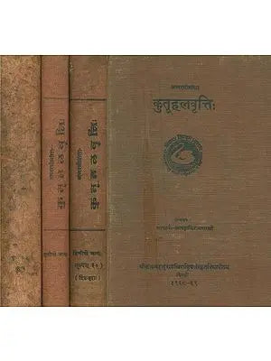 अघ्वरमीमांसा कुतूहलवृत्तिः- Aghvara Mimamsa Kutuhala Vritti: Set of 4 Volumes (An Old and Rare Book)