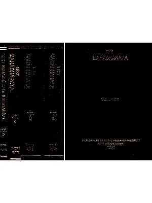 The Mahabharata- Text As Constituted in Its Critical Edition (An Old and Rare Book in Set of 5 Volumes)