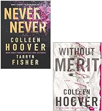 Colleen Hoover 2 Books Collection Set (Never Never, Without Merit)