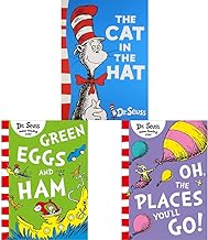 Dr Seuss : The Cat in The Hat + Green Eggs and Ham + Oh, The Places You’ll Go ( Set of 3 Books) by Dr. Seuss