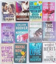 Colleen Hoover 12 Books Collection Set- Confess,Slammed,It Starts with Us,Finding Perfect,All Your Perfects,November 9,Losing Hope,This Girl,It Ends with Us,Maybe Now and more